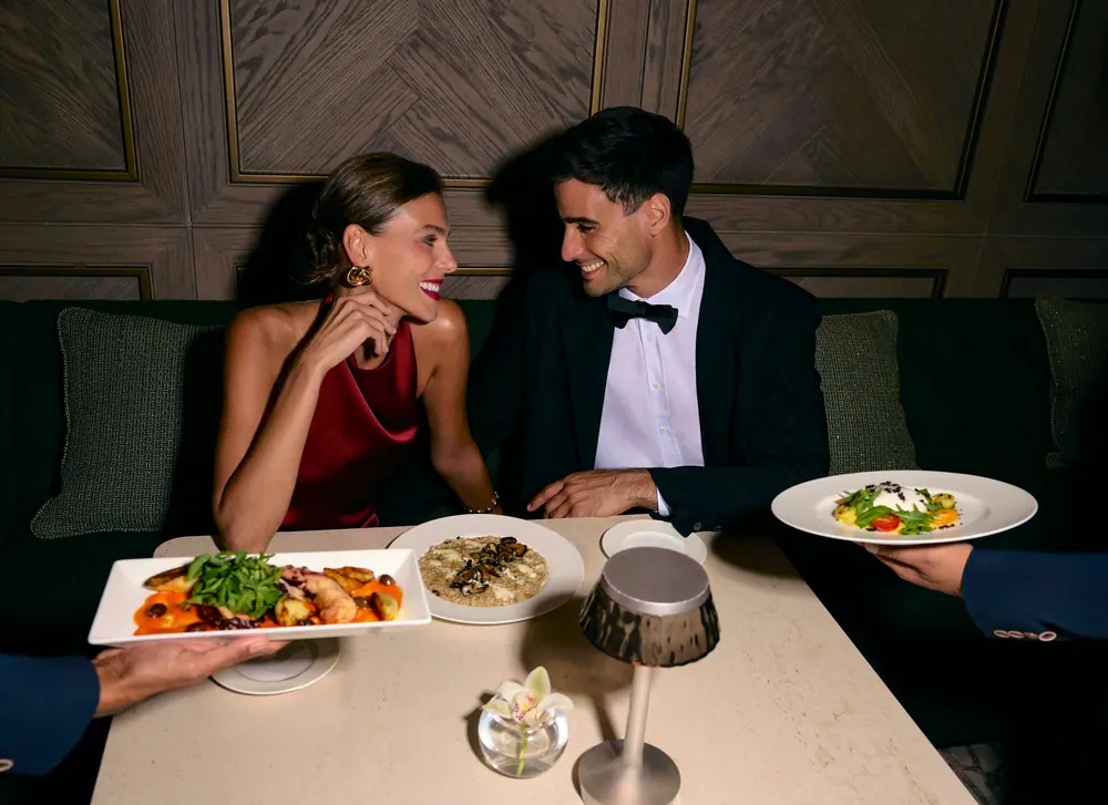 A course served to guests dining at Address Downtown