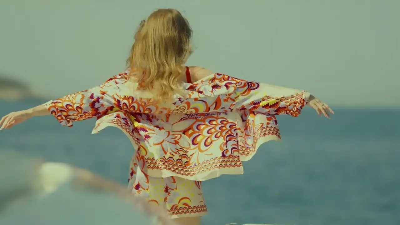A guest on the seafront at Liberty Lykia, from the resort film produced by Sortie Media
