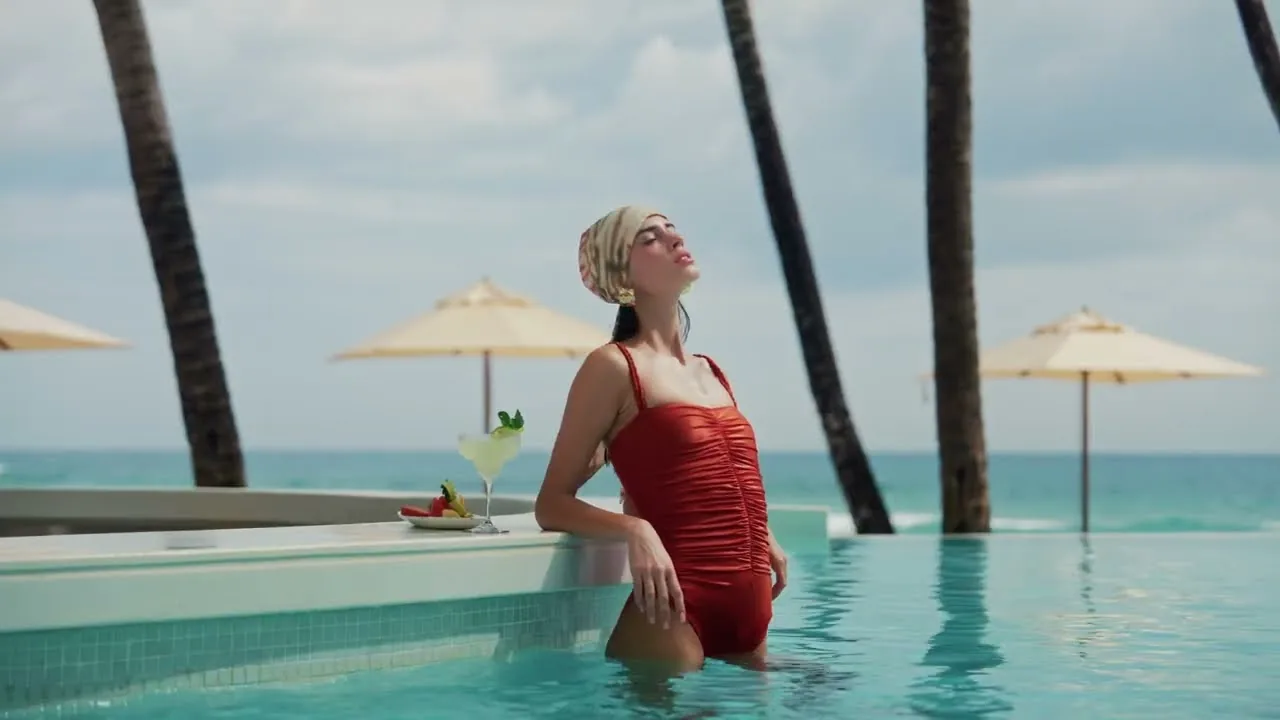 Infinity pool overlooking the Indian Ocean at Radisson Collection Resort & Spa, Galle, filmed by Sortie Media