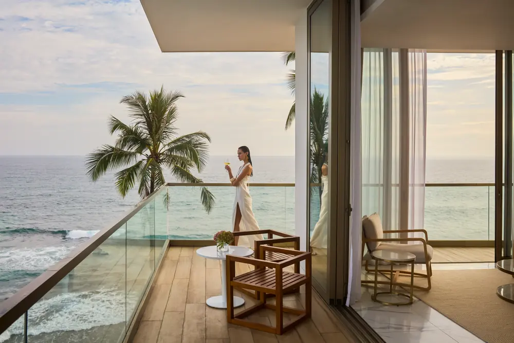 Ocean-facing terrace at Radisson Collection Resort & Spa, Galle